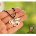 Кулон "Superman". Нержавеющая сталь. На шнурке. Модель 3